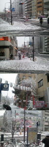 【ミニレポ】東京は初雪。